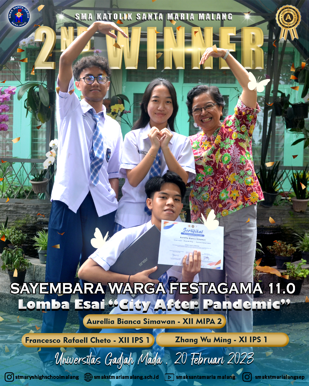 Bianca Dkk Juara 2 Lomba Esai