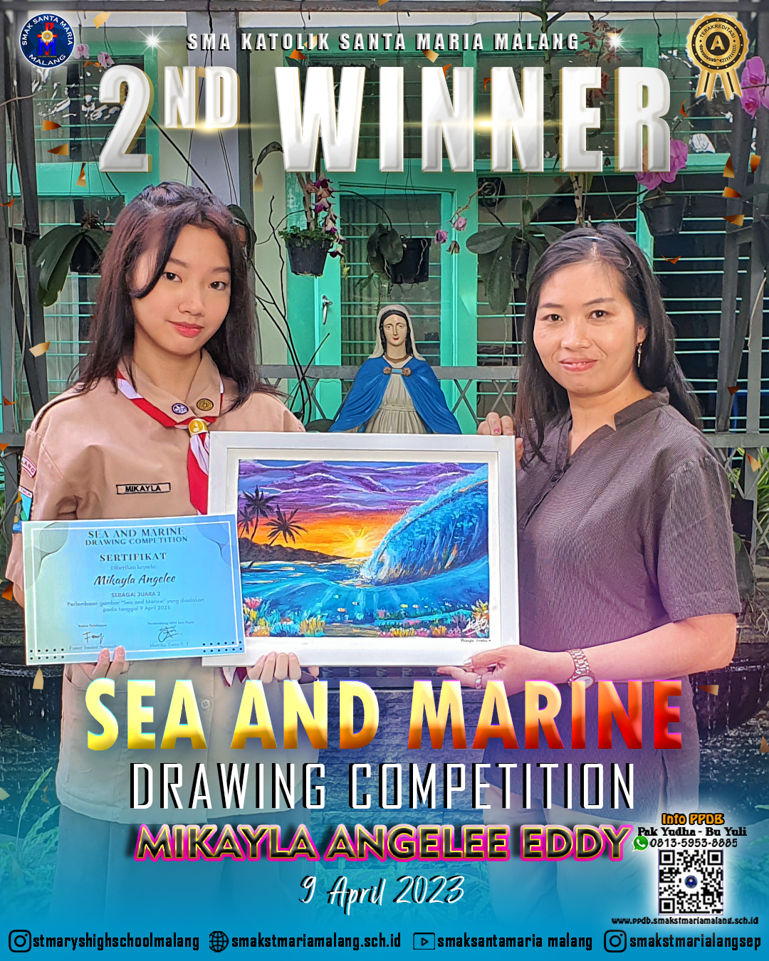 Mikayla Juara 2 Melukis